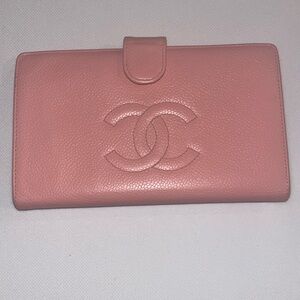 SOLD Chanel Caviar Leather Wallet
